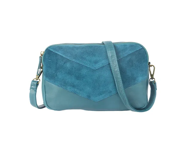 Crazy Lou Sac en cuir sac bandoulière en cuir d’agneau 7407 borsa tracolla
