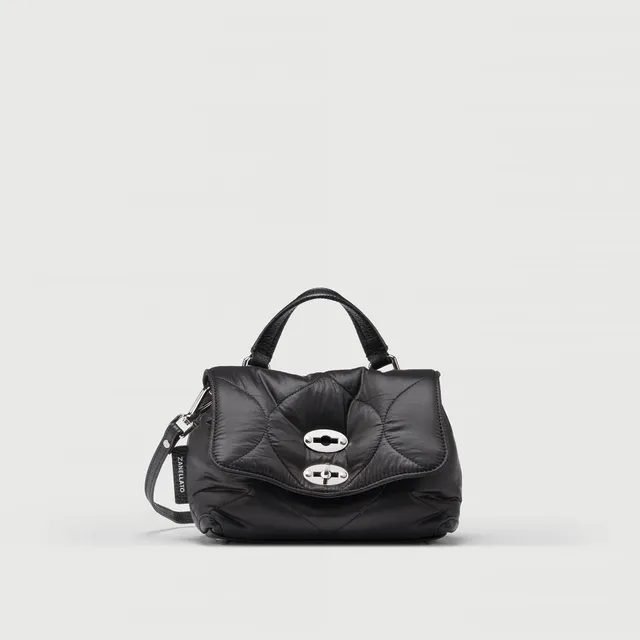 Zanellato Postina® Baby borsa a mano nera in nylon