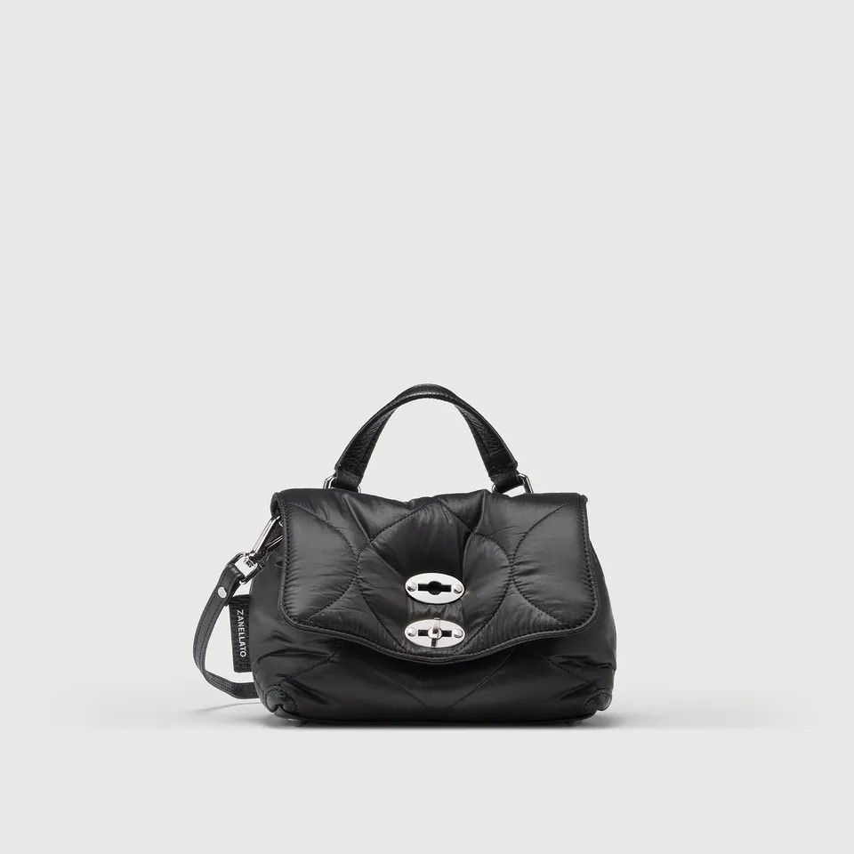 Zanellato Postina® Baby borsa a mano nera in nylon