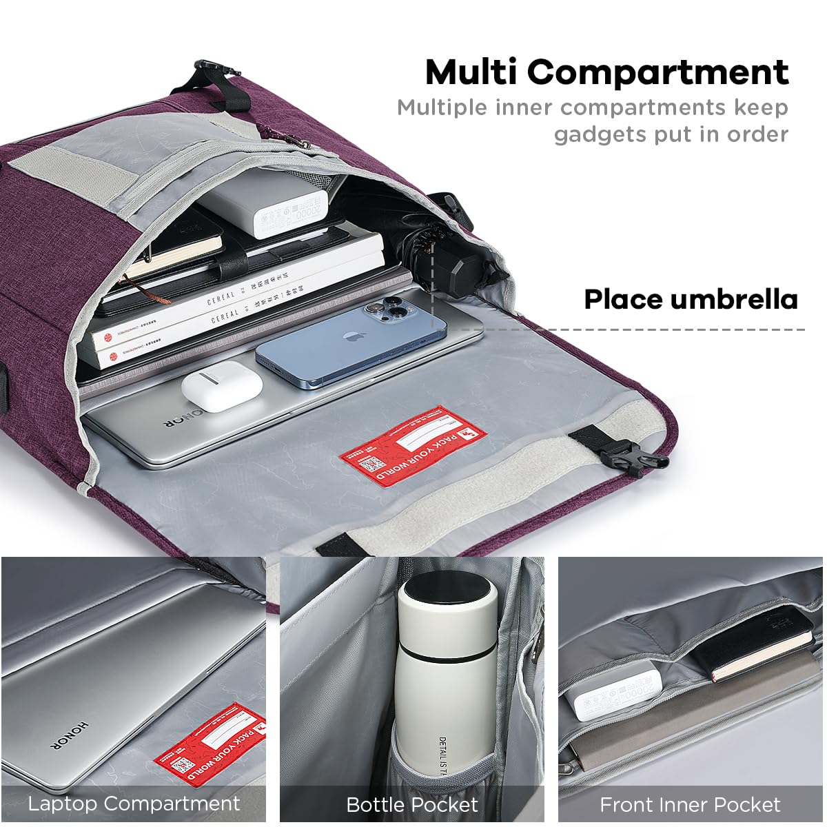 OIWAS Messenger Bags borsa messenger per laptop impermeabile