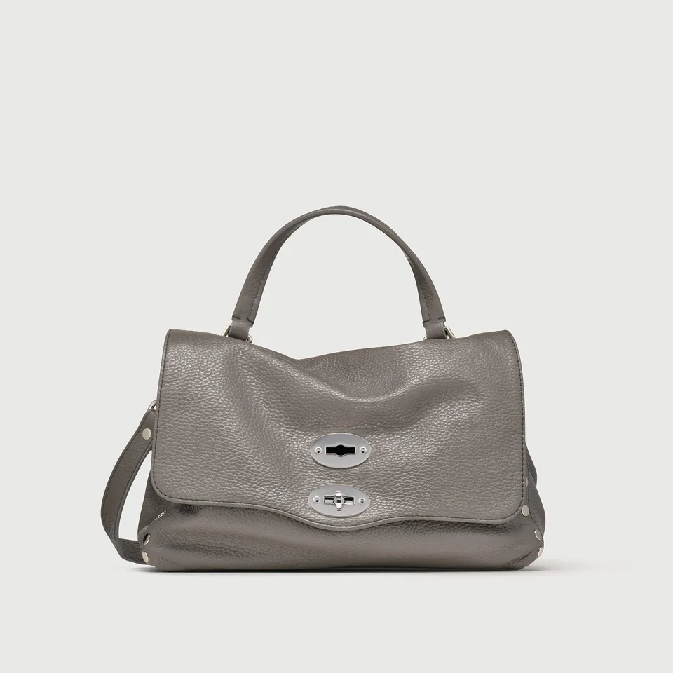 Zanellato Postina® S borsa grigia in pelle martellata