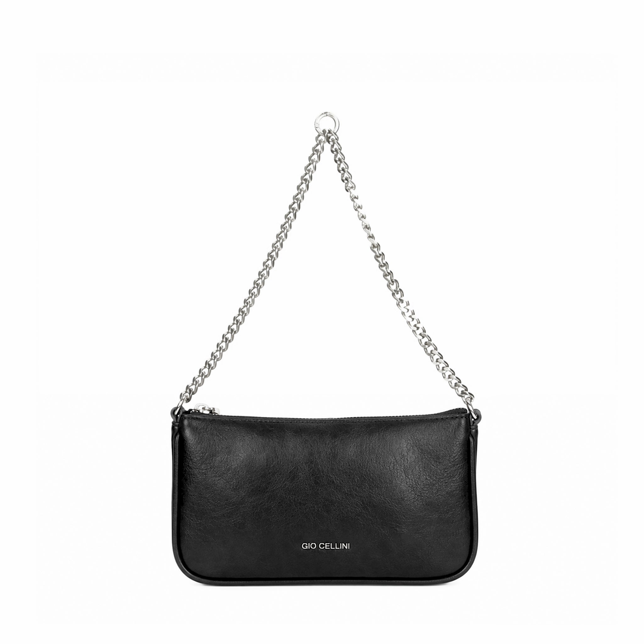 Gio Cellini BORSE pochette Nero, Maculato, Bordeaux con tracolla a catena