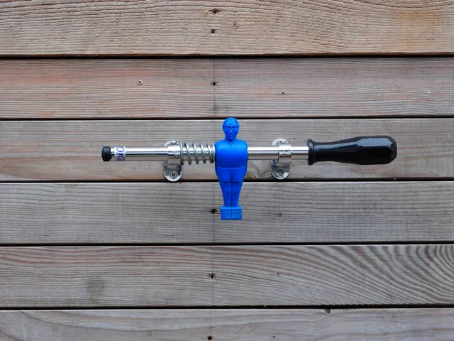 Ricicli Design Casa Attaccapanni Balilla Blu, 1 Omino attaccapanni da parete
