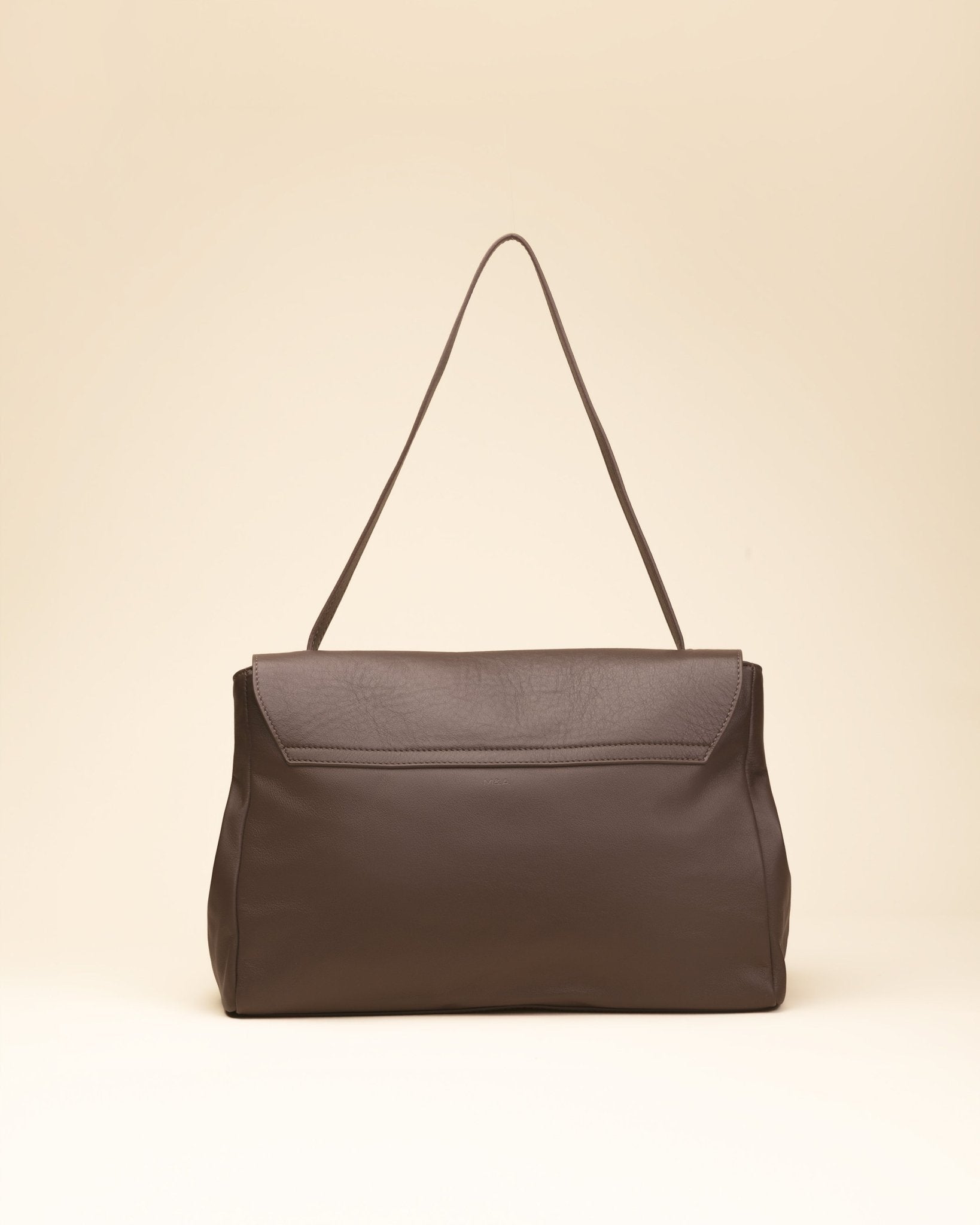 Marks&Angels Niki Castagno borsa a spalla in pelle