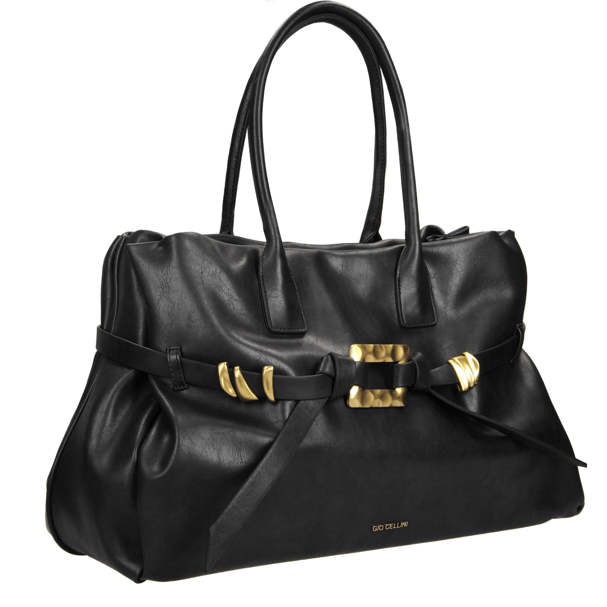 Gio Cellini BORSE Maxi Bag borsa nera ecopelle liscia
