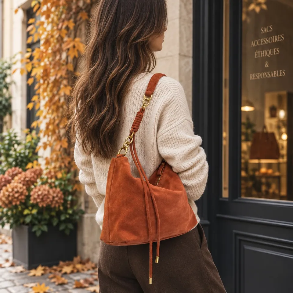 Crazy Lou Sac en cuir 7424 borsa in camoscio