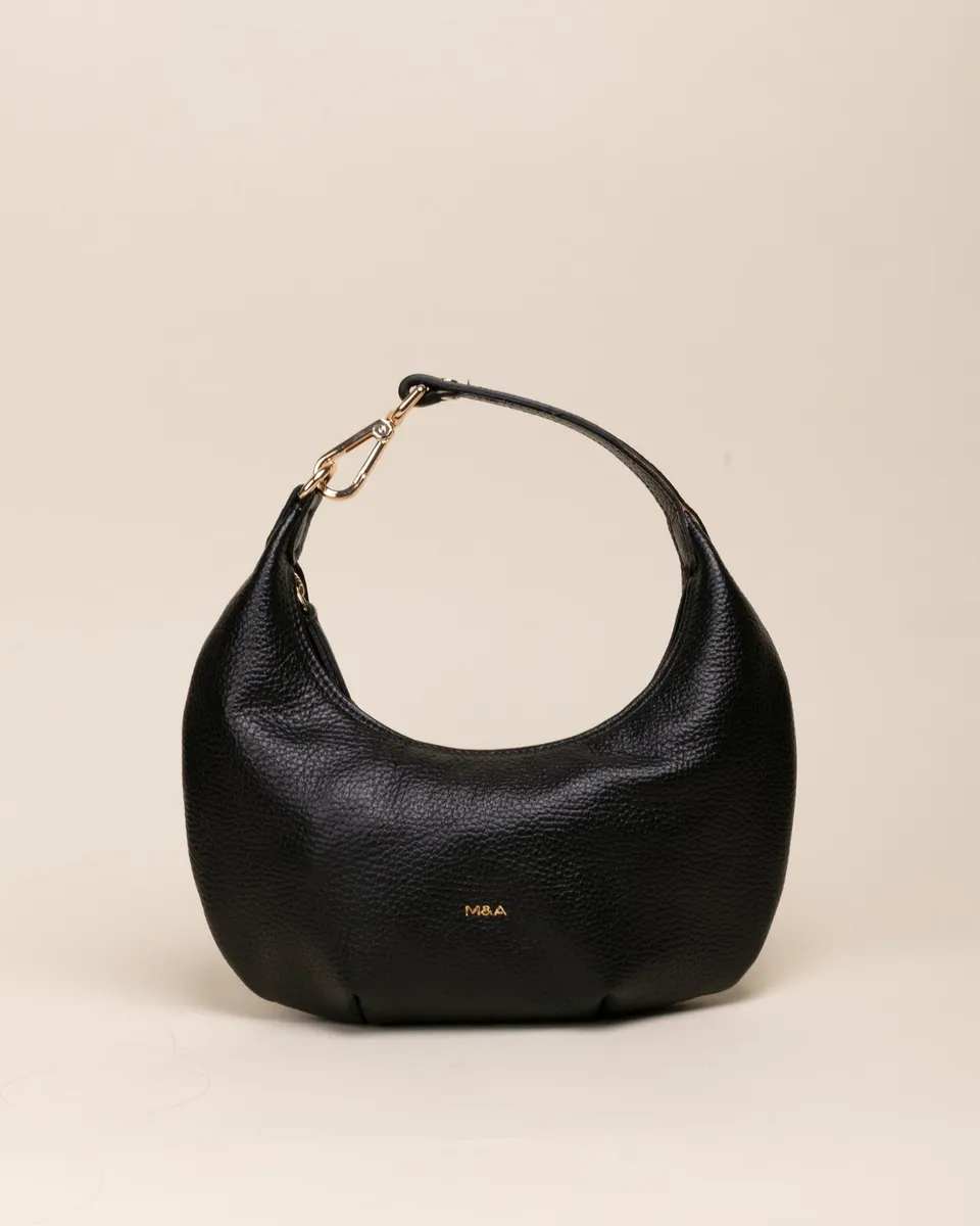 Marks&Angels Mini Vicky Nero borsa hobo in pelle Dollarino