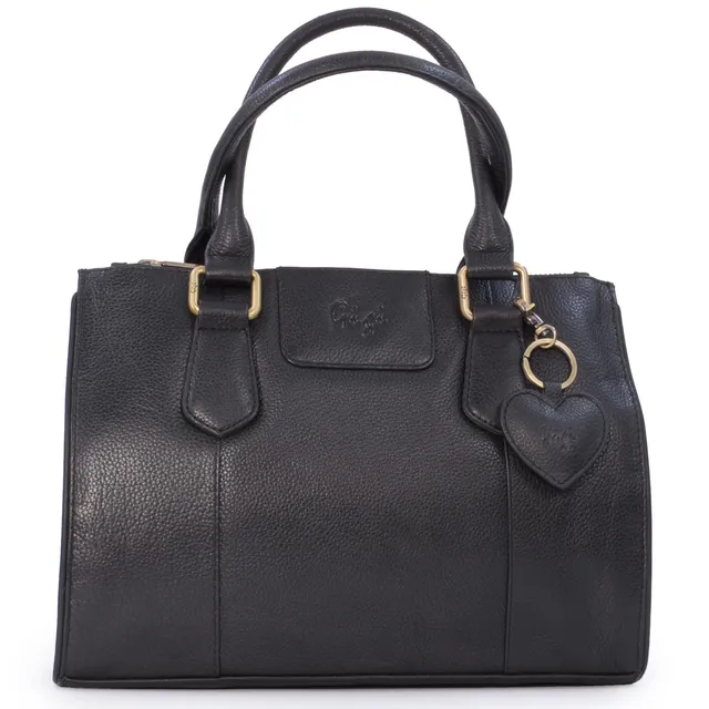 Gigi Giovanna Collection 9046G borsa tote in pelle media espandibile
