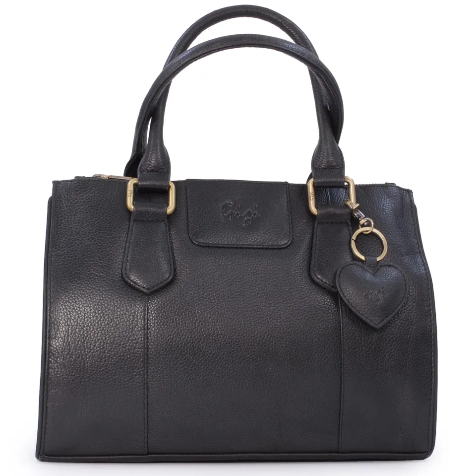 Gigi Giovanna Collection 9046G borsa tote in pelle media espandibile