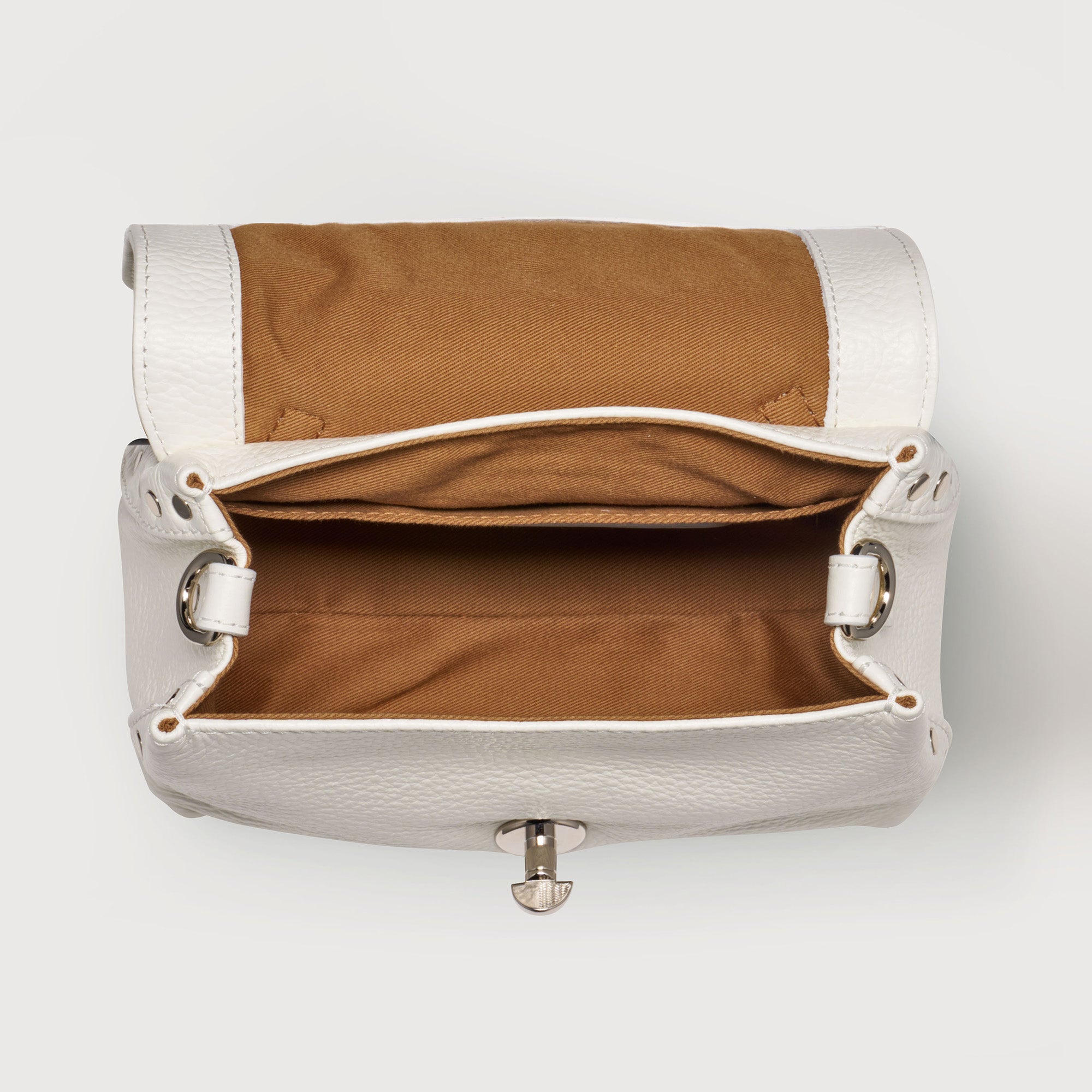 Zanellato Postina® BABY borsa bianca pelle martellata