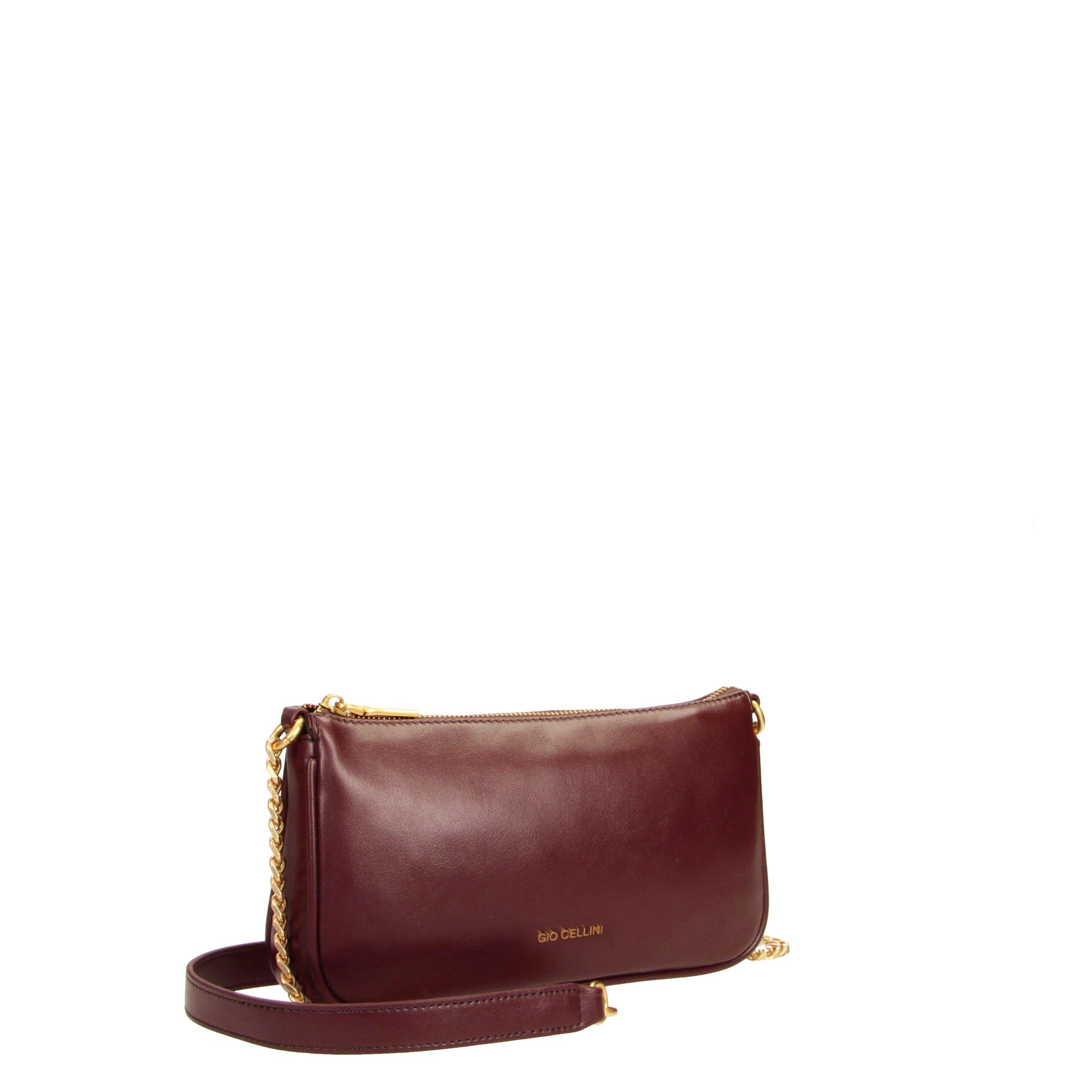 Gio Cellini BORSE pochette nera in ecopelle liscia 25x13x5