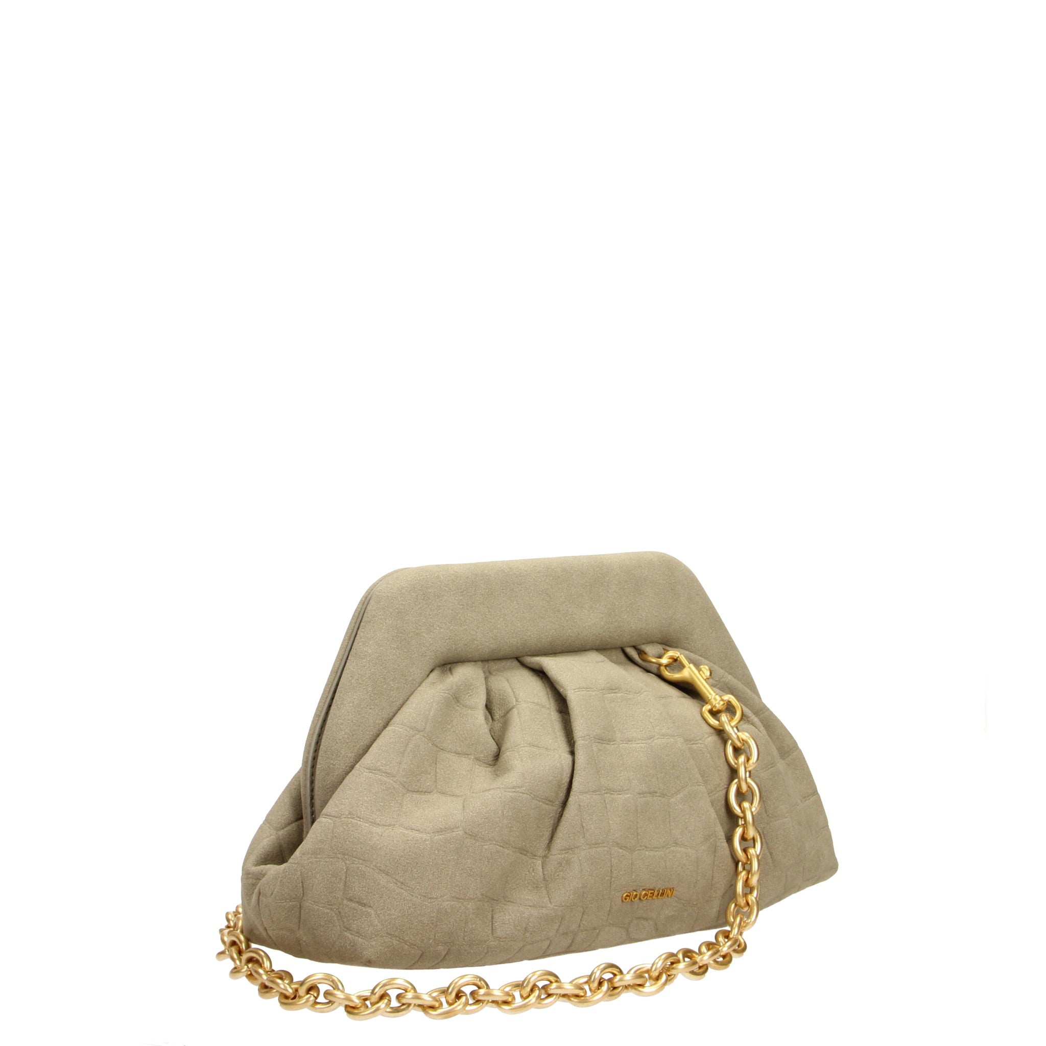 Gio Cellini MINI BAGS CLUTCH CLUTCH GIO CELLINI clutch Camel eco-camoscio intrecciato