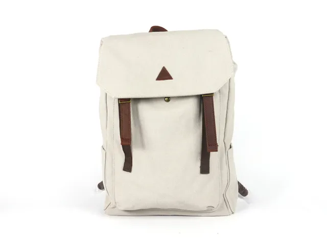 Crazy Lou Sac en coton sac a dos en coton et cuir 6798 zaino