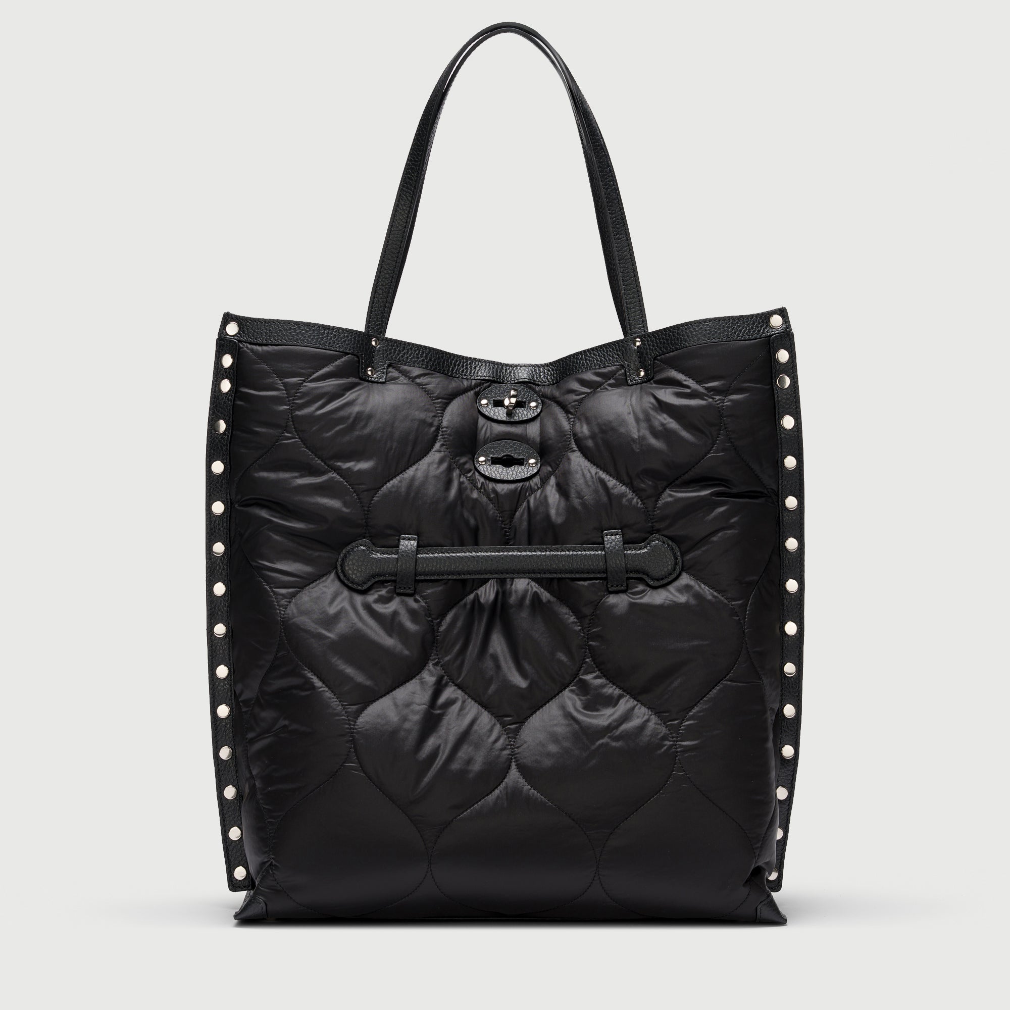Zanellato A' Spasso® M borsa nera in tessuto leggero