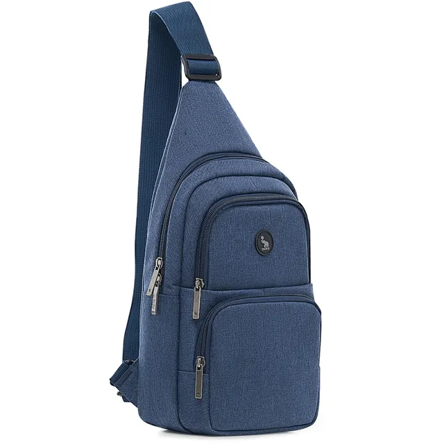 OIWAS Sling Bags borsa monospalla blu impermeabile 9 tasche