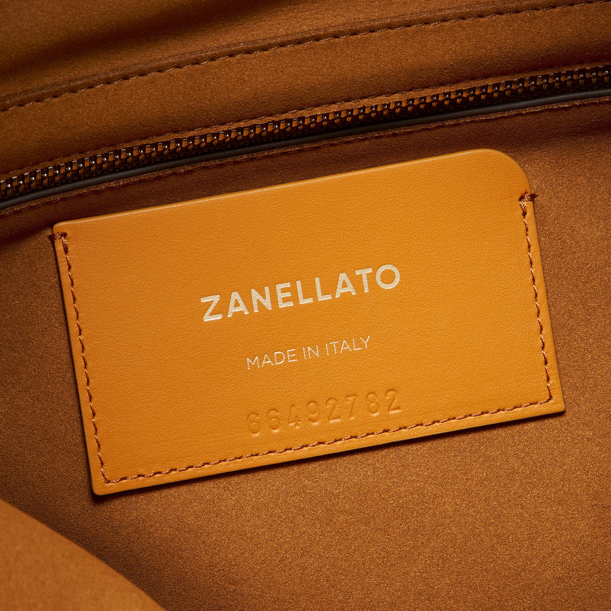Zanellato A' Spasso® M borsa tote marrone pelle liscia