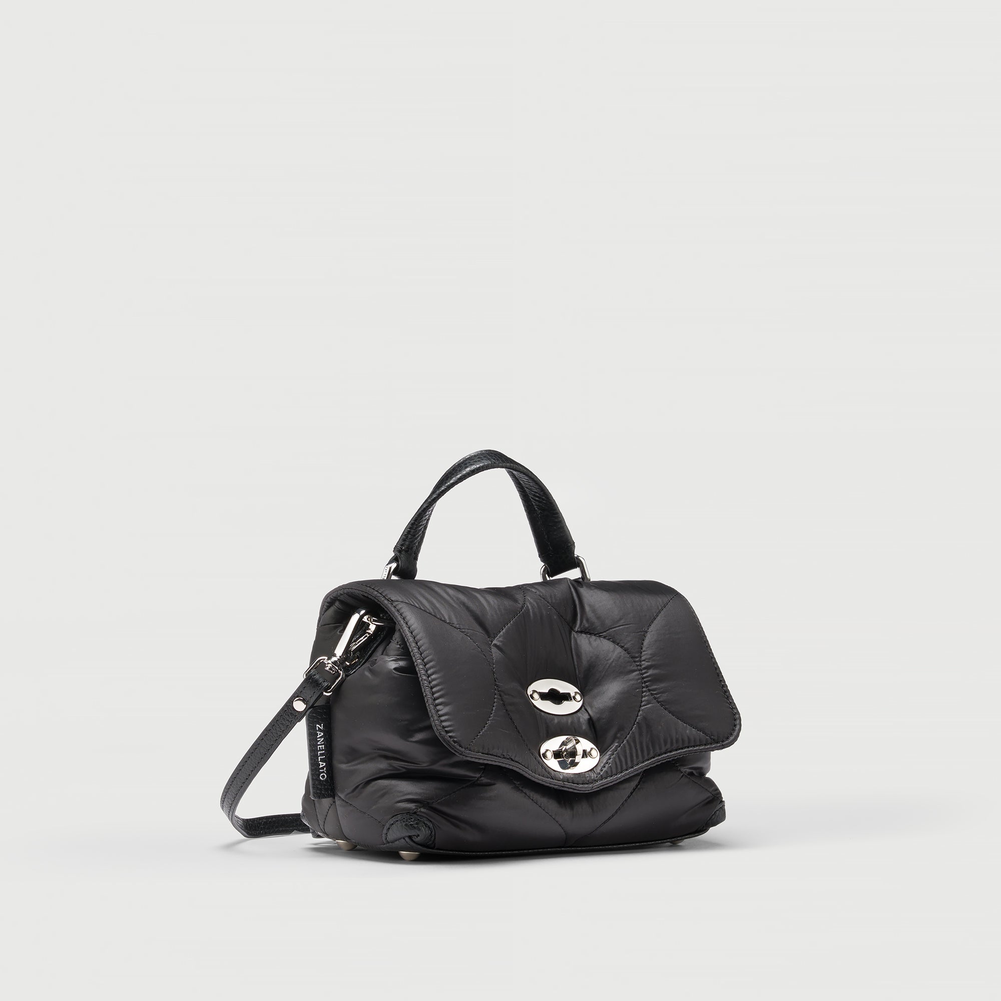 Zanellato Postina® Baby borsa a mano nera in nylon