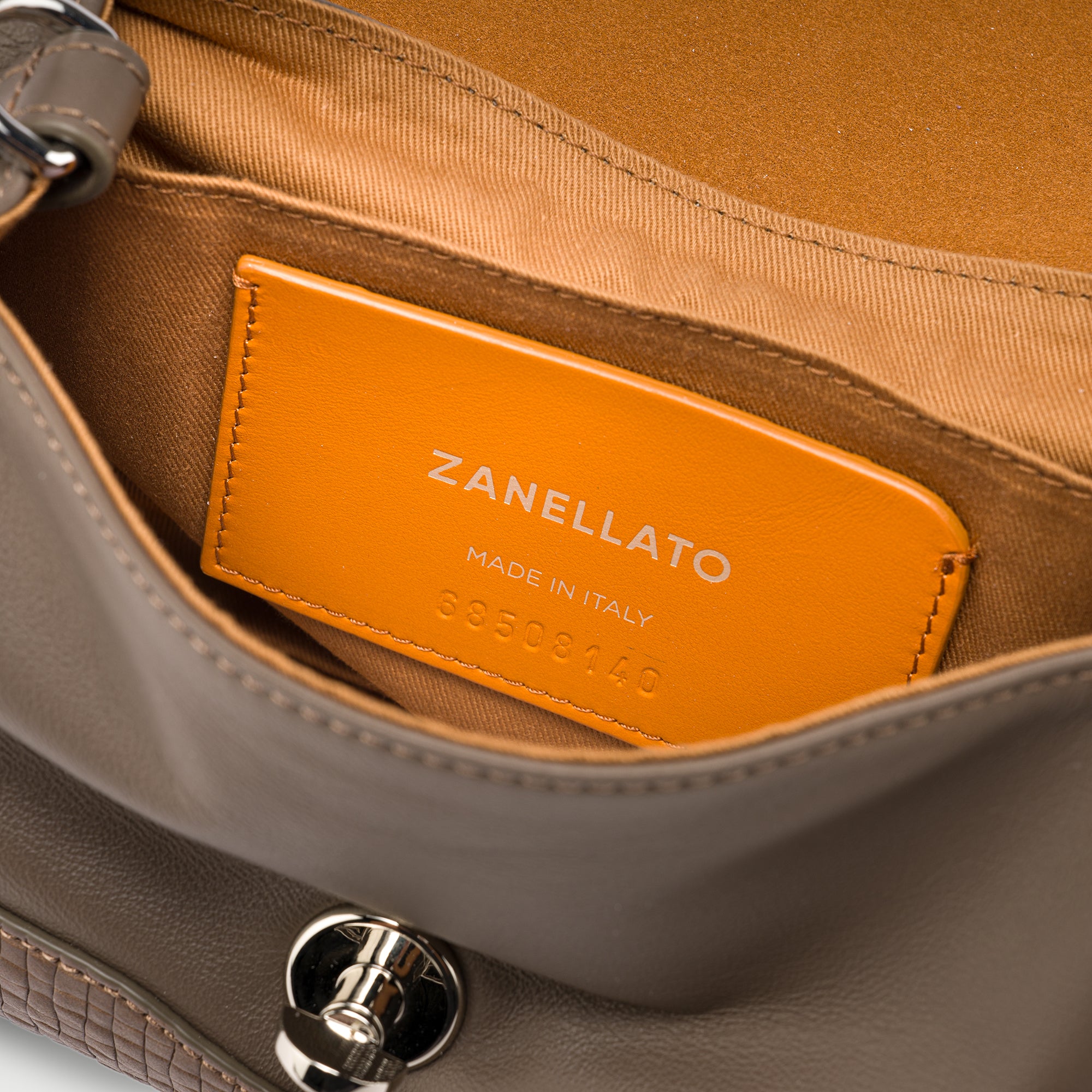 Zanellato Postina® Baby borsa grigia in pelle stampata