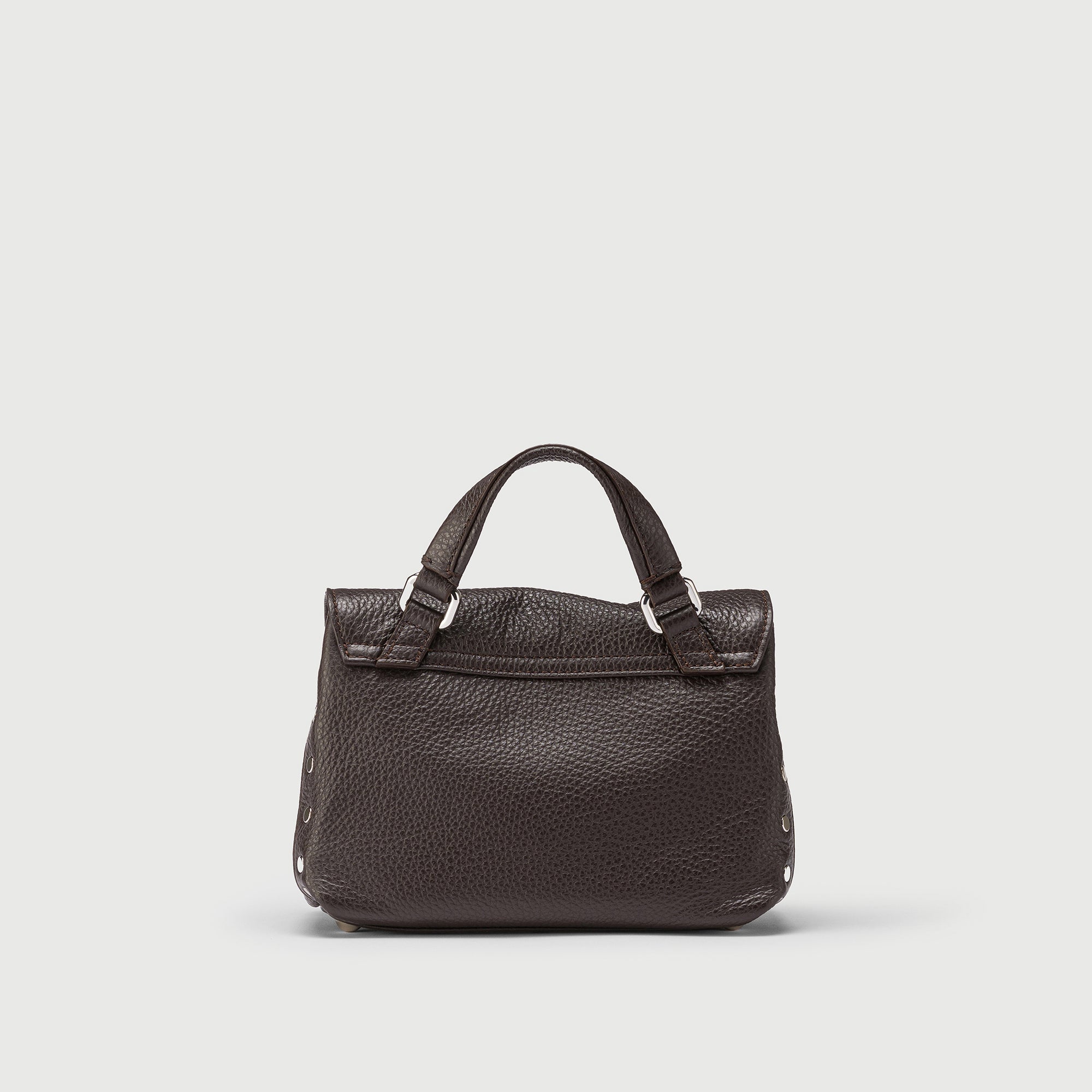 Zanellato Postina® Baby borsa marrone pelle martellata idrorepellente