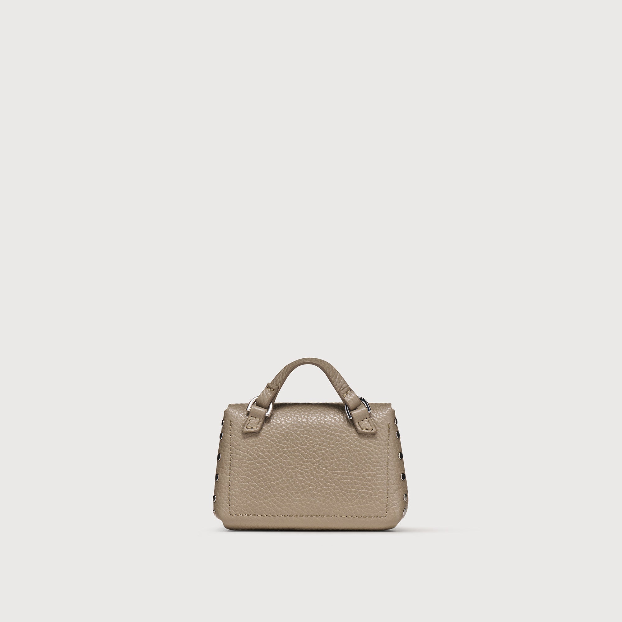 Zanellato Postina® Wallet portafoglio mini grigio pelle martellata