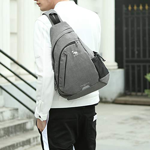 OIWAS Sling Bags zaino monospalla grigio 18 L impermeabile