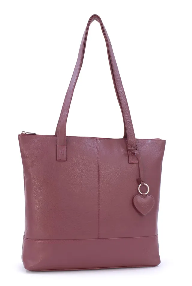 Gigi Othello Collection 9101A tote grande bordeaux in vera pelle