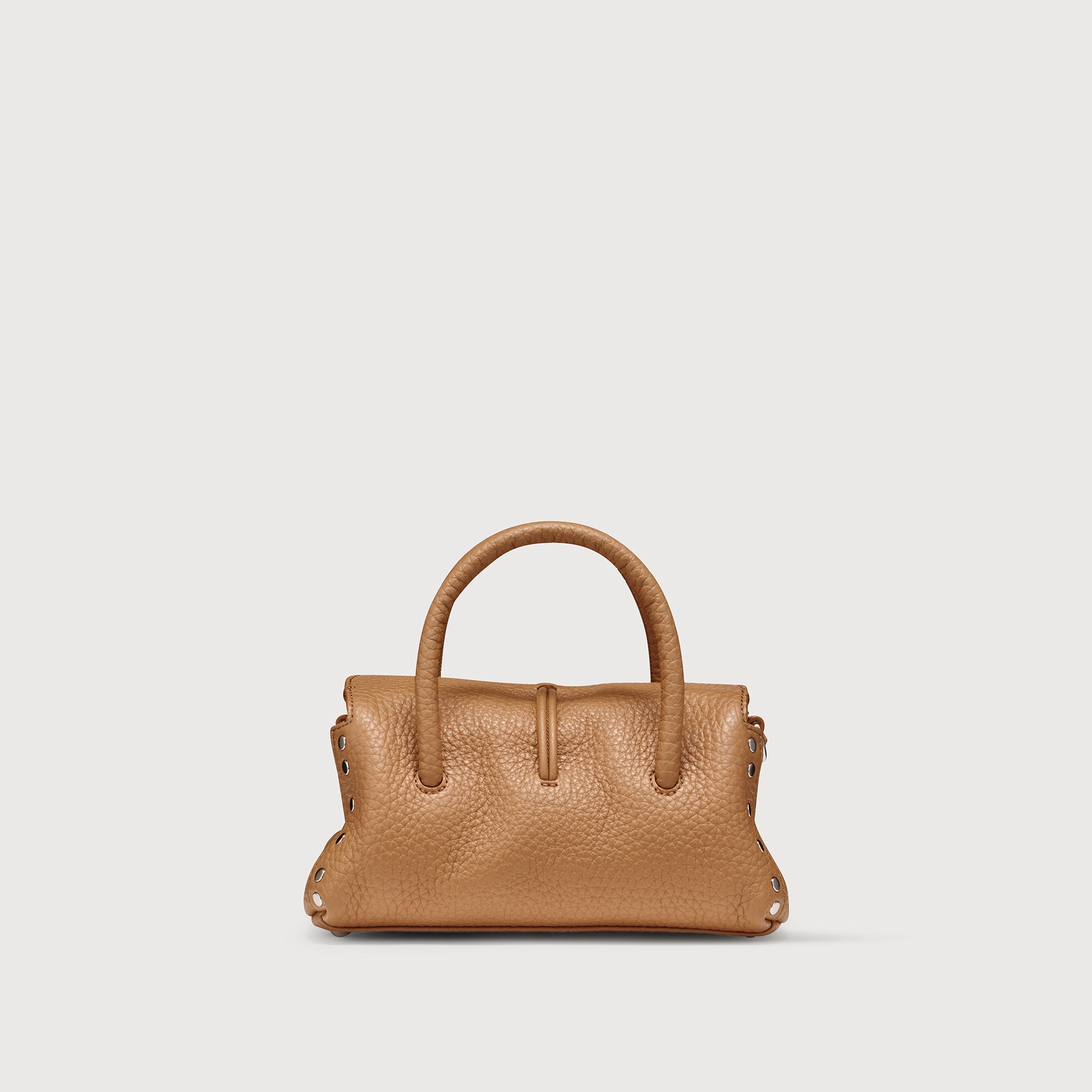 Zanellato Dotta® Baby borsa marrone Amaretto in pelle martellata