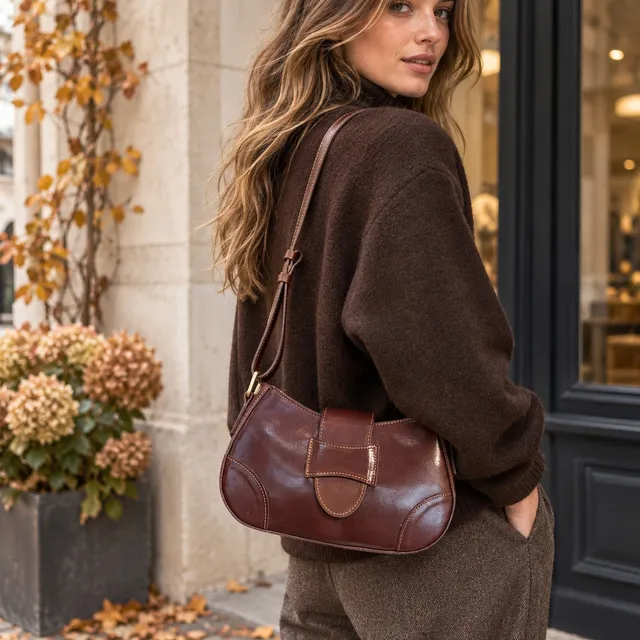 Crazy Lou Sac en cuir 2506 borsa in pelle