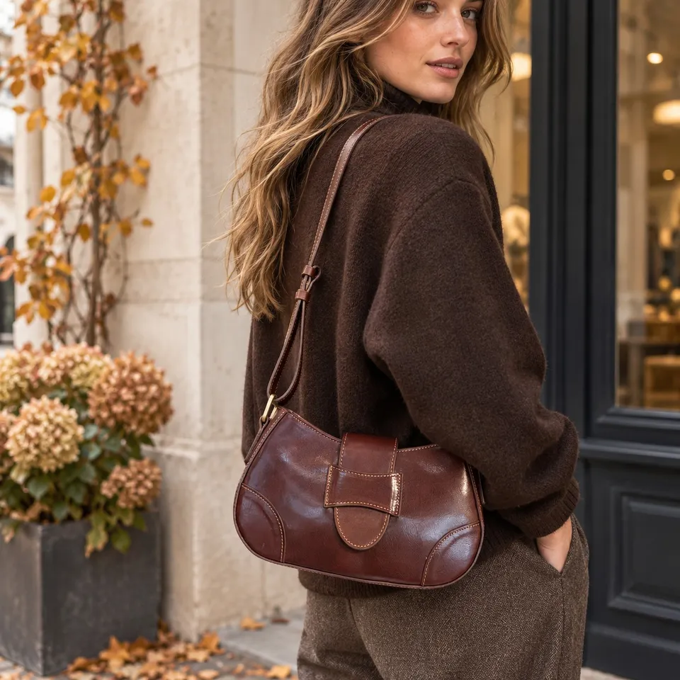 Crazy Lou Sac en cuir 2506 borsa in pelle