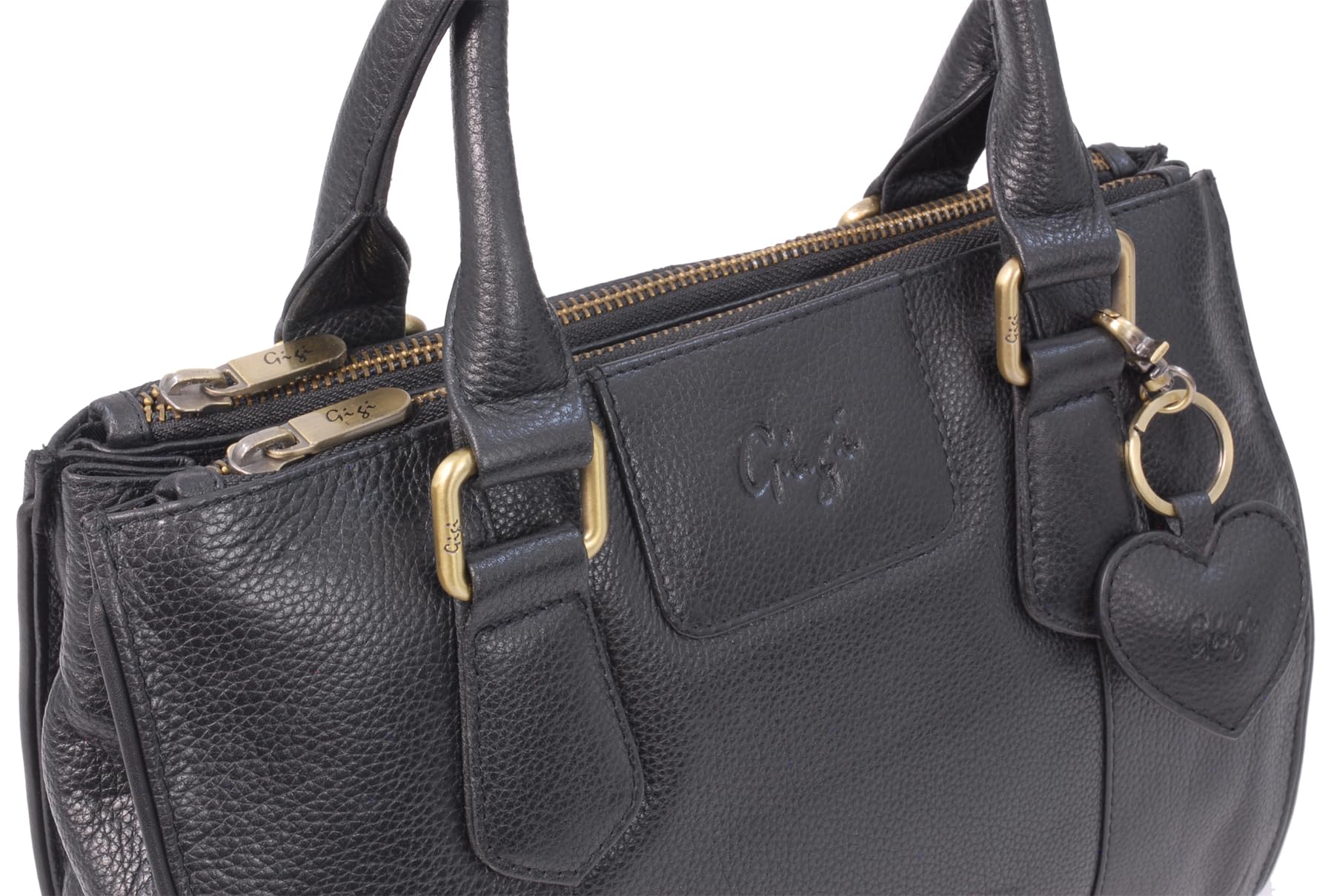 Gigi Giovanna Collection 9046G borsa tote in pelle media espandibile