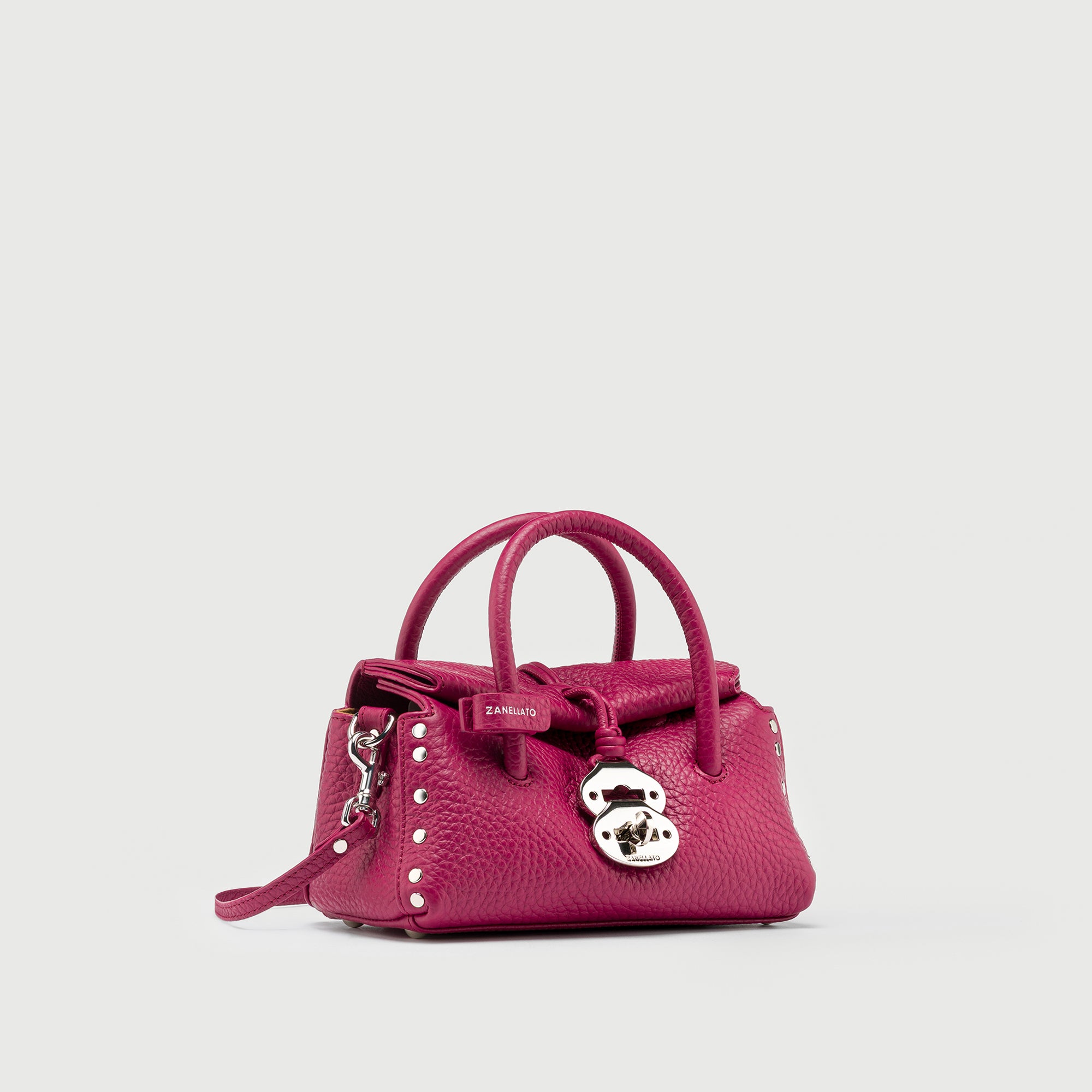 Zanellato Dotta® BABY borsa Pink Damasco in pelle martellata