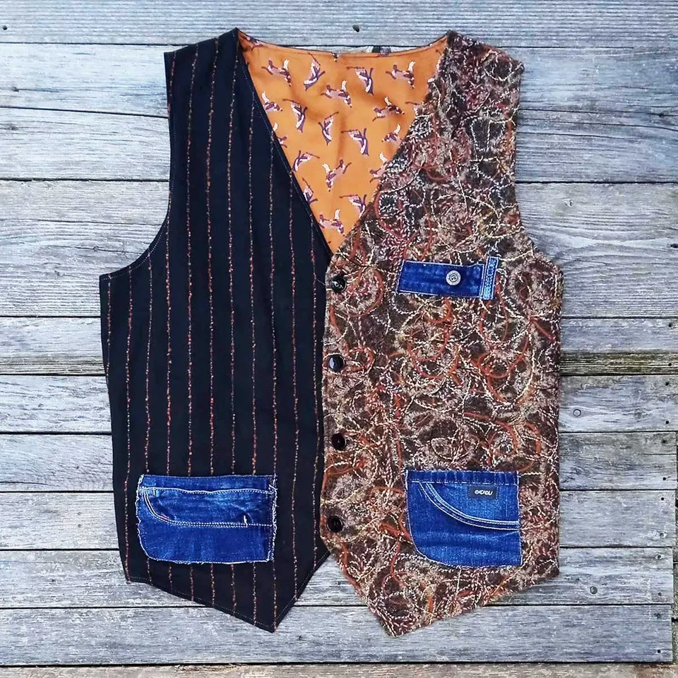 Ricicli Design Abbigliamento Gilet double face n°24 4XL