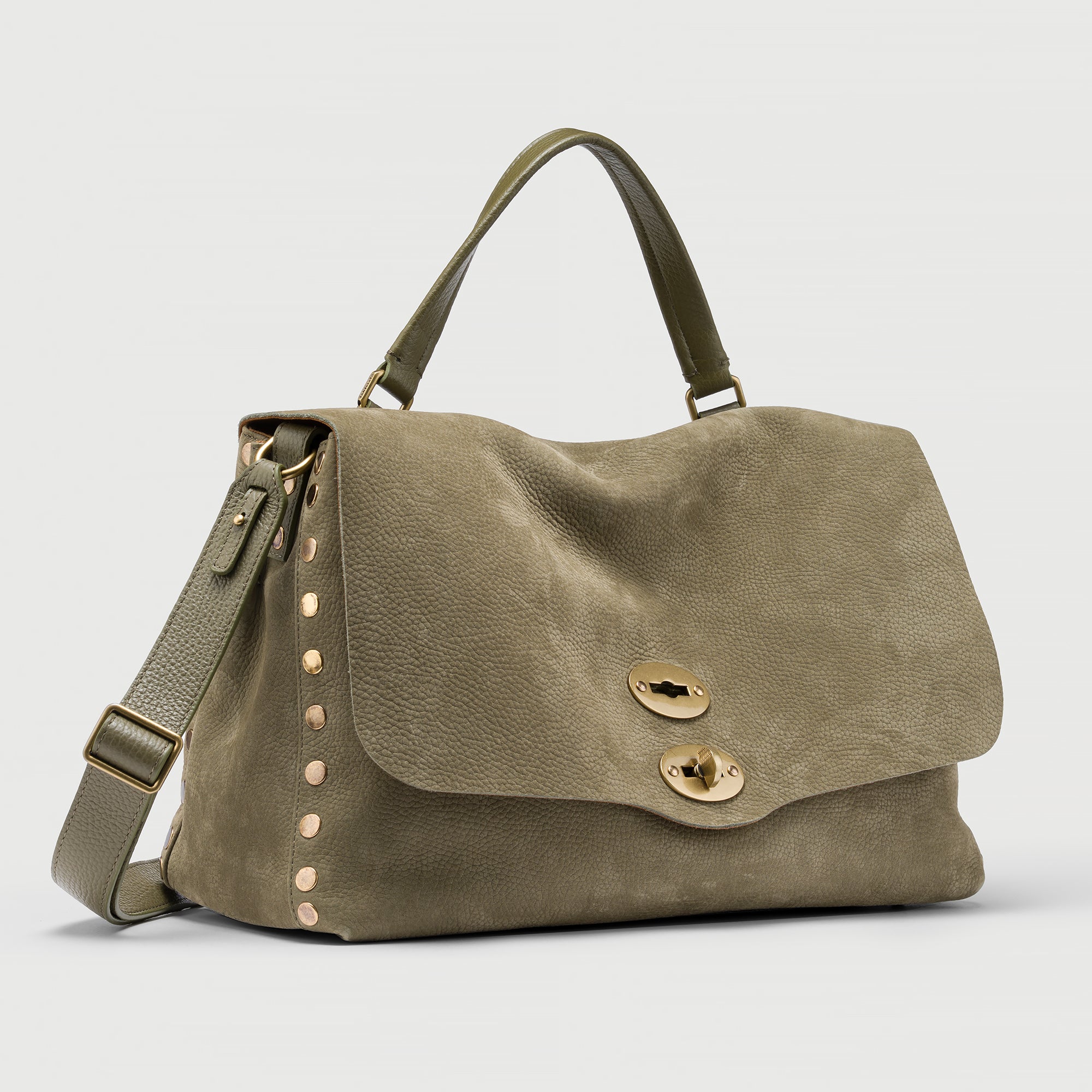 Zanellato Postina® M borsa verde Altopiano di Asiago in nabuk