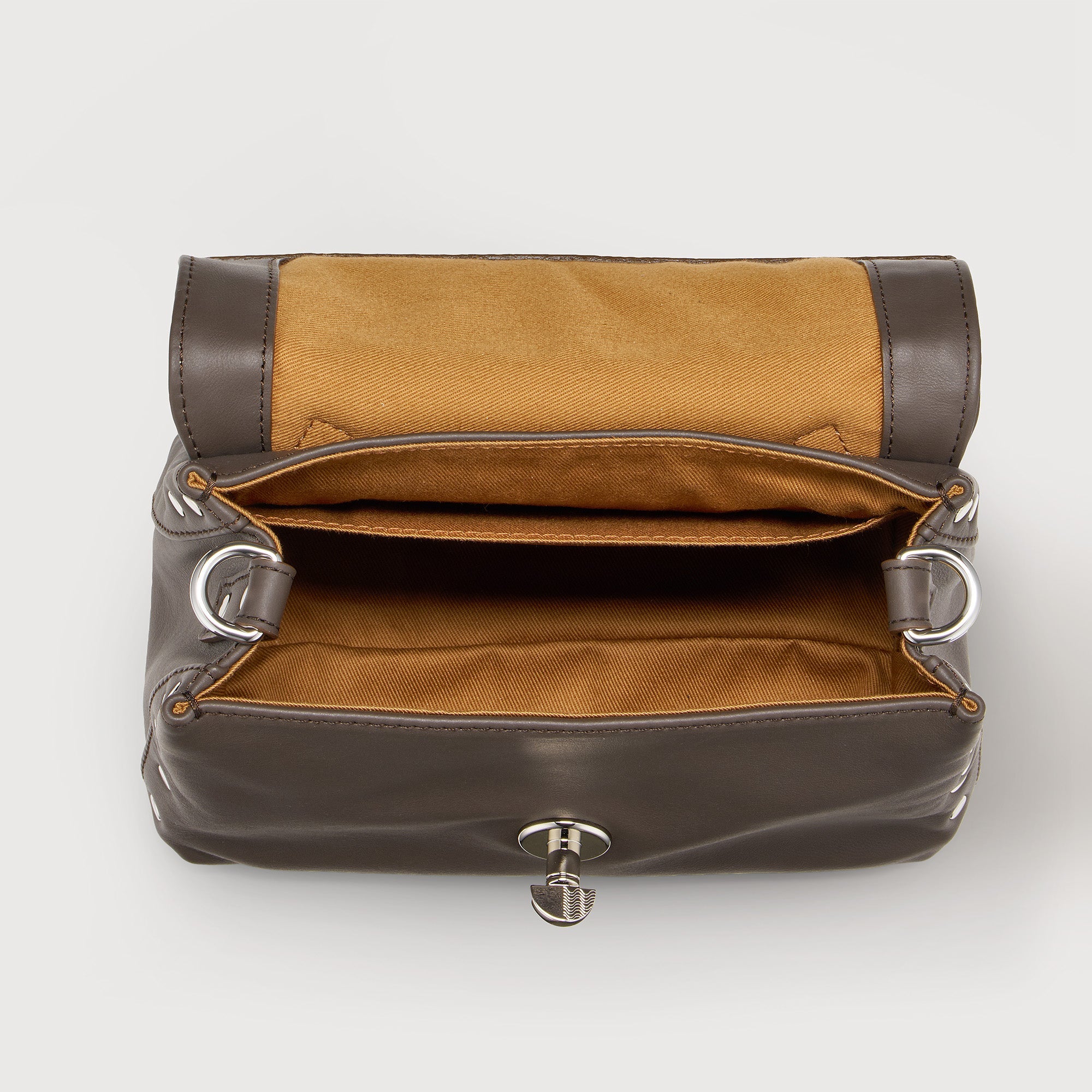 Zanellato Postina® Baby borsa marrone Gianduiotto pelle liscia