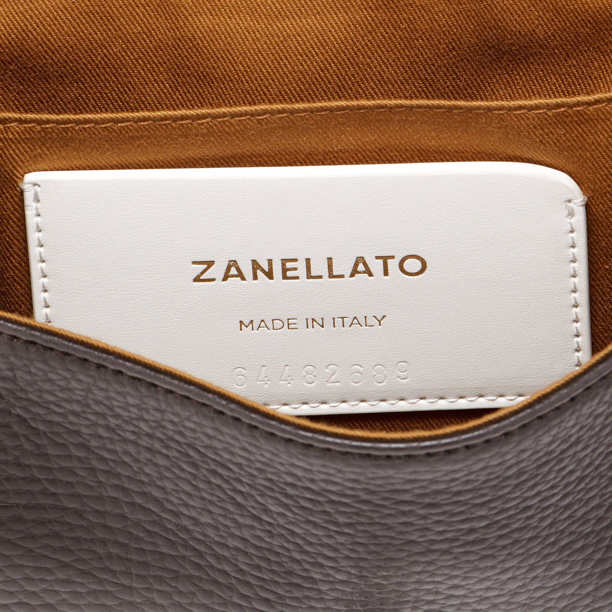 Zanellato Postina® Baby borsa marrone in pelle martellata