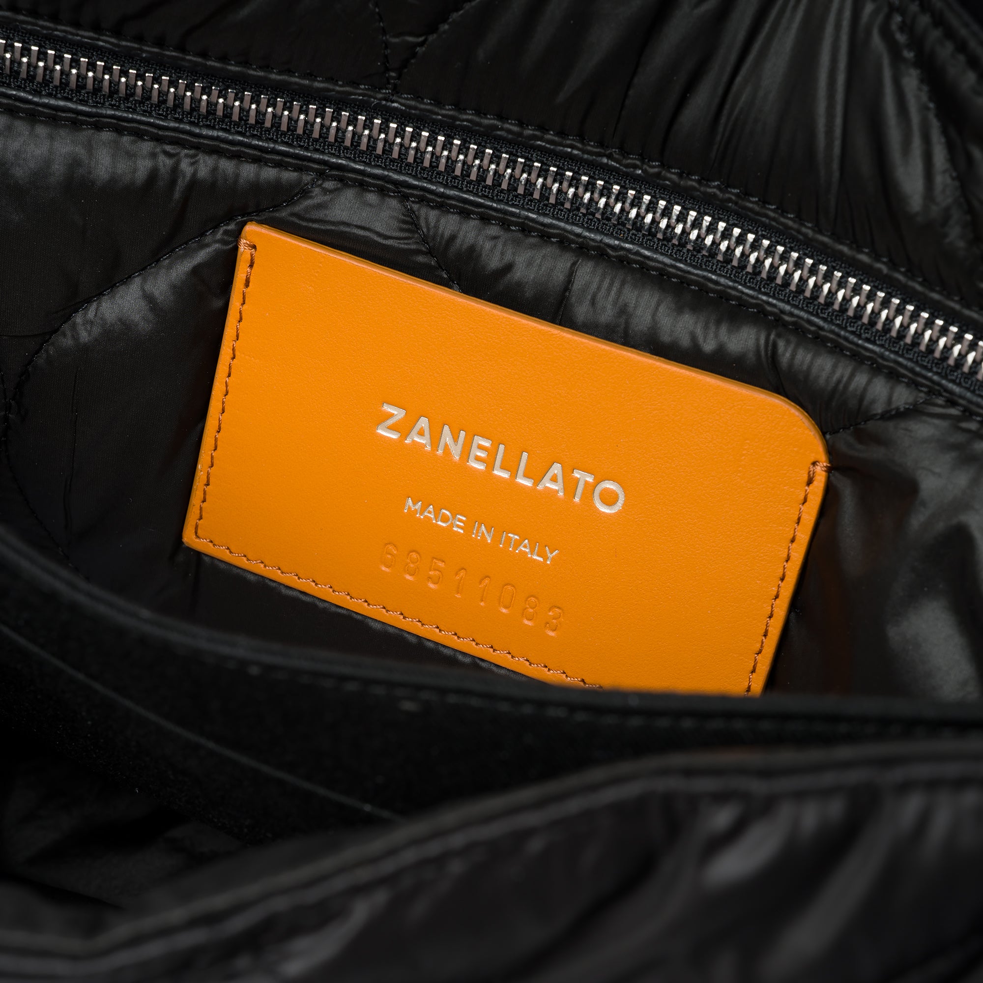 Zanellato Postina® S borsa a tracolla nera in tessuto tecnico imbottito