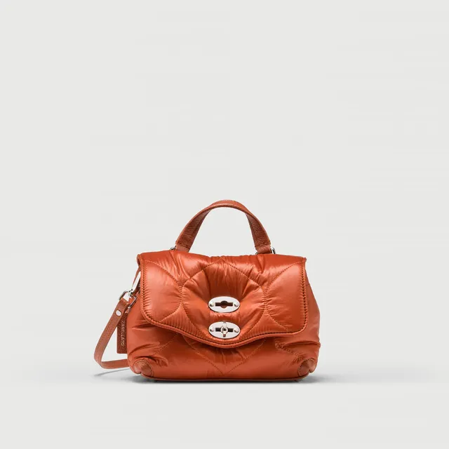 Zanellato Postina® Baby borsa marrone San Marzano in nylon trapuntato
