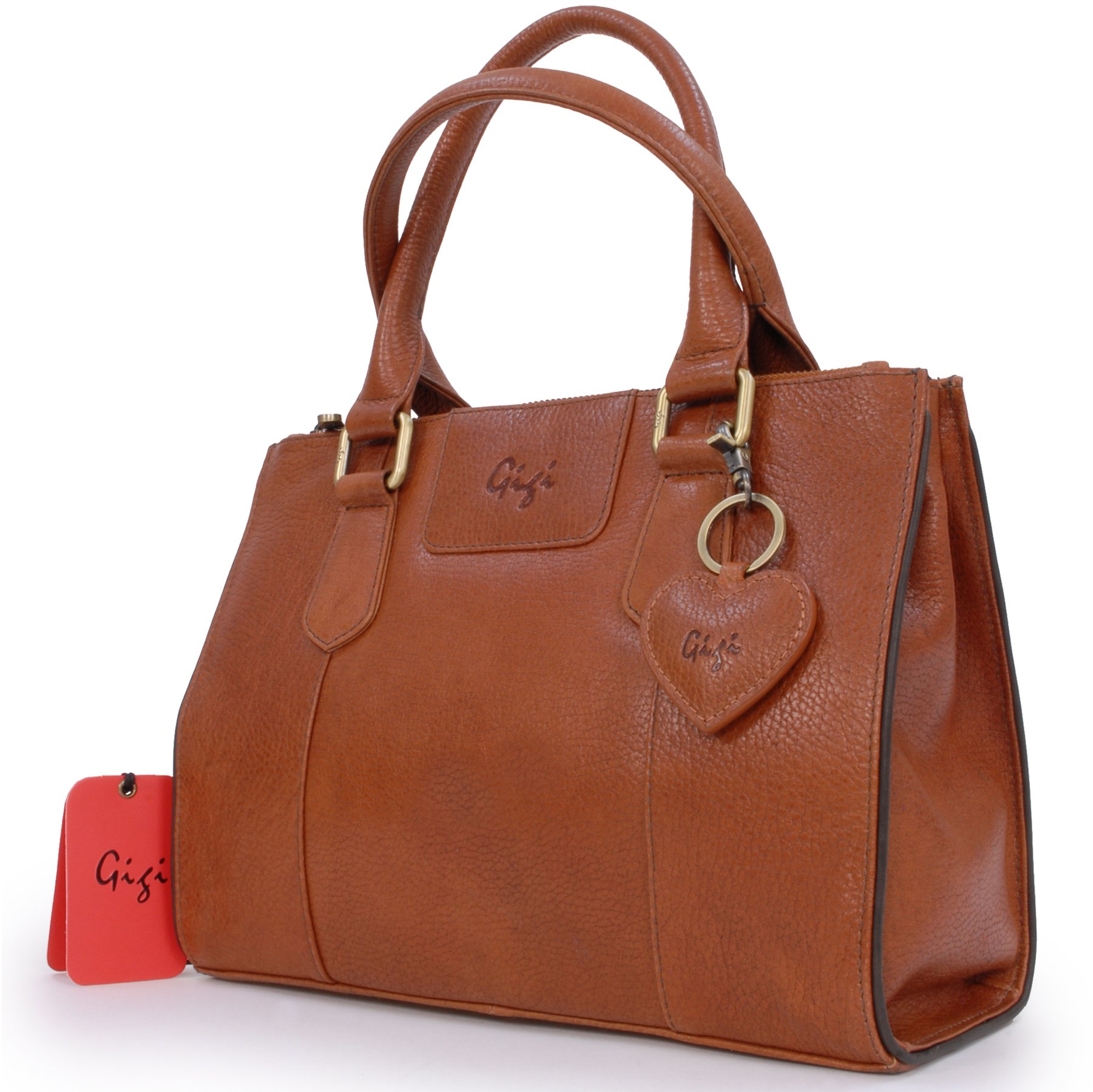 Gigi Giovanna Collection 9046G borsa tote in pelle media espandibile