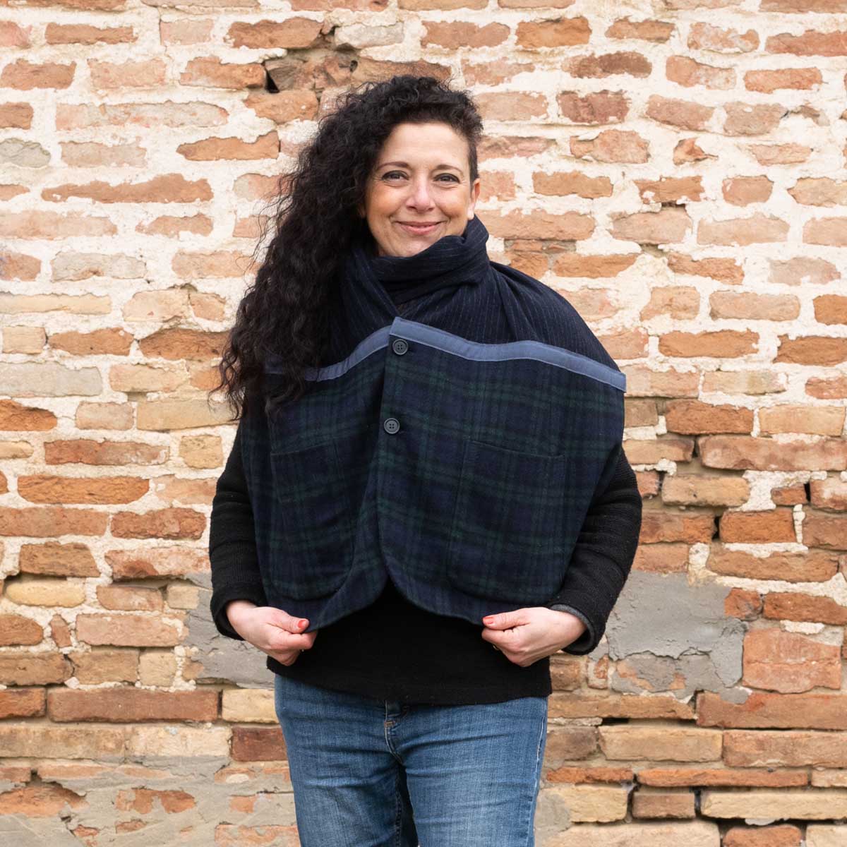 Ricicli Design Accessori Stola Jacket n°05 blu notte