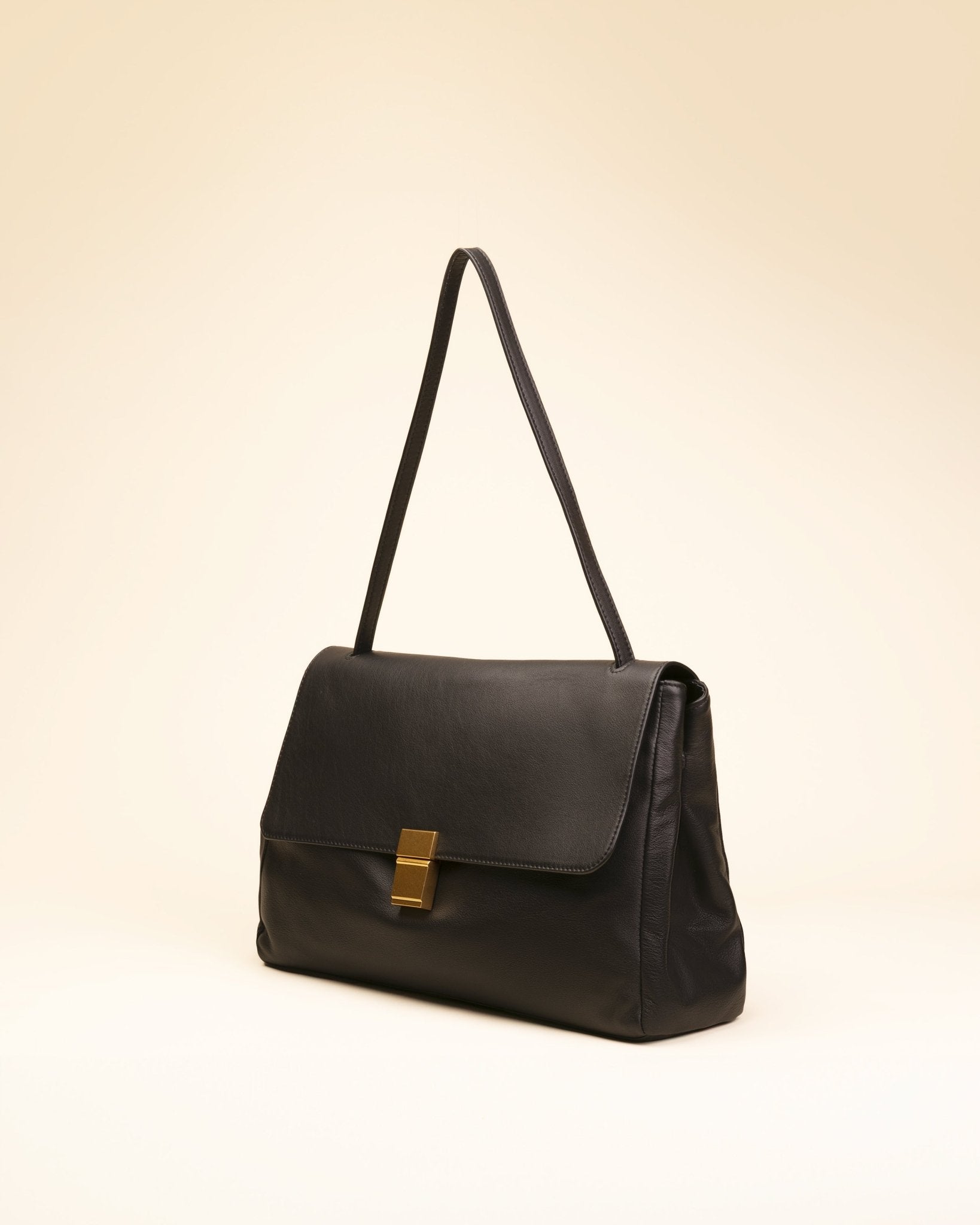 Marks&Angels Borse a Spalla Niki Nero borsa a spalla capiente in pelle liscia