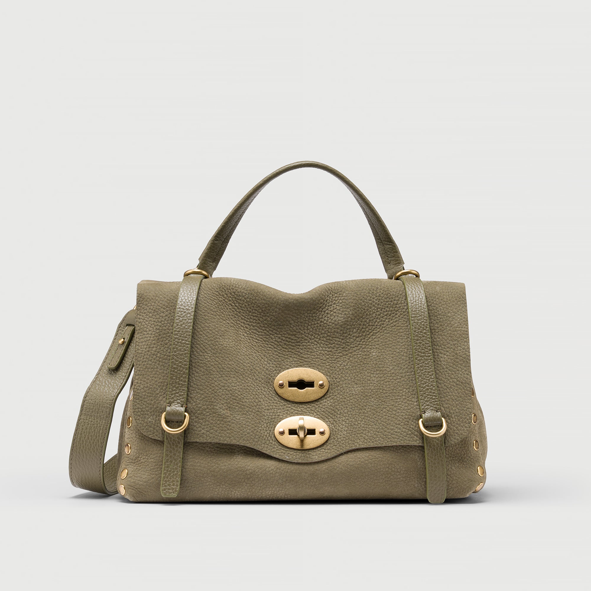 Zanellato Postina® S borsa a mano verde nabuk
