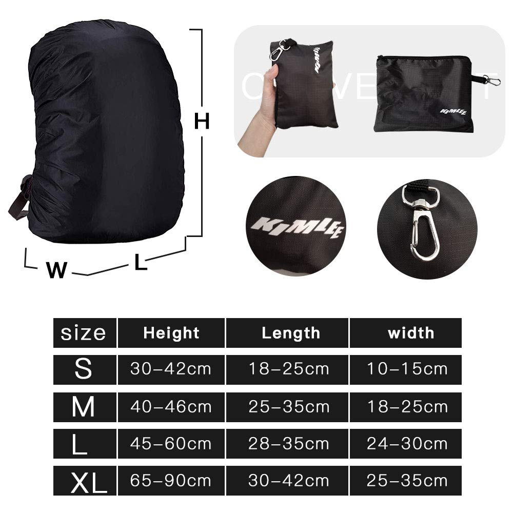 OIWAS Accessories parapioggia universale per zaino 10-20 litri