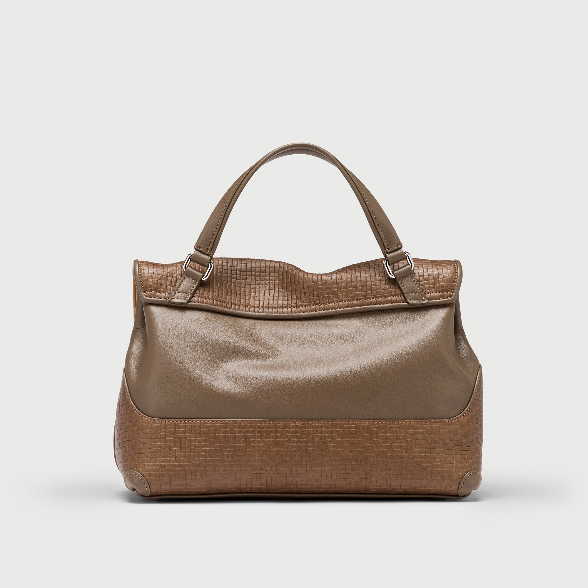 Zanellato Postina® Baby borsa grigia in pelle stampata