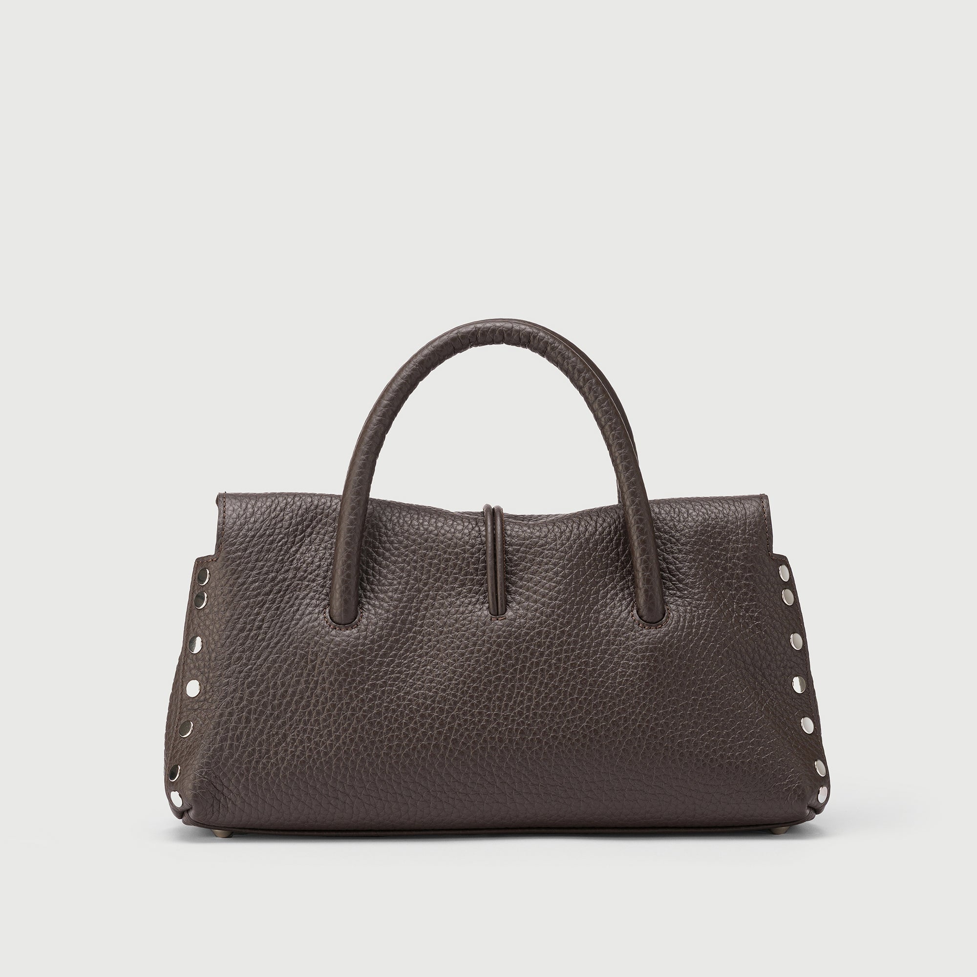 Zanellato Dotta® S borsa marrone pelle martellata