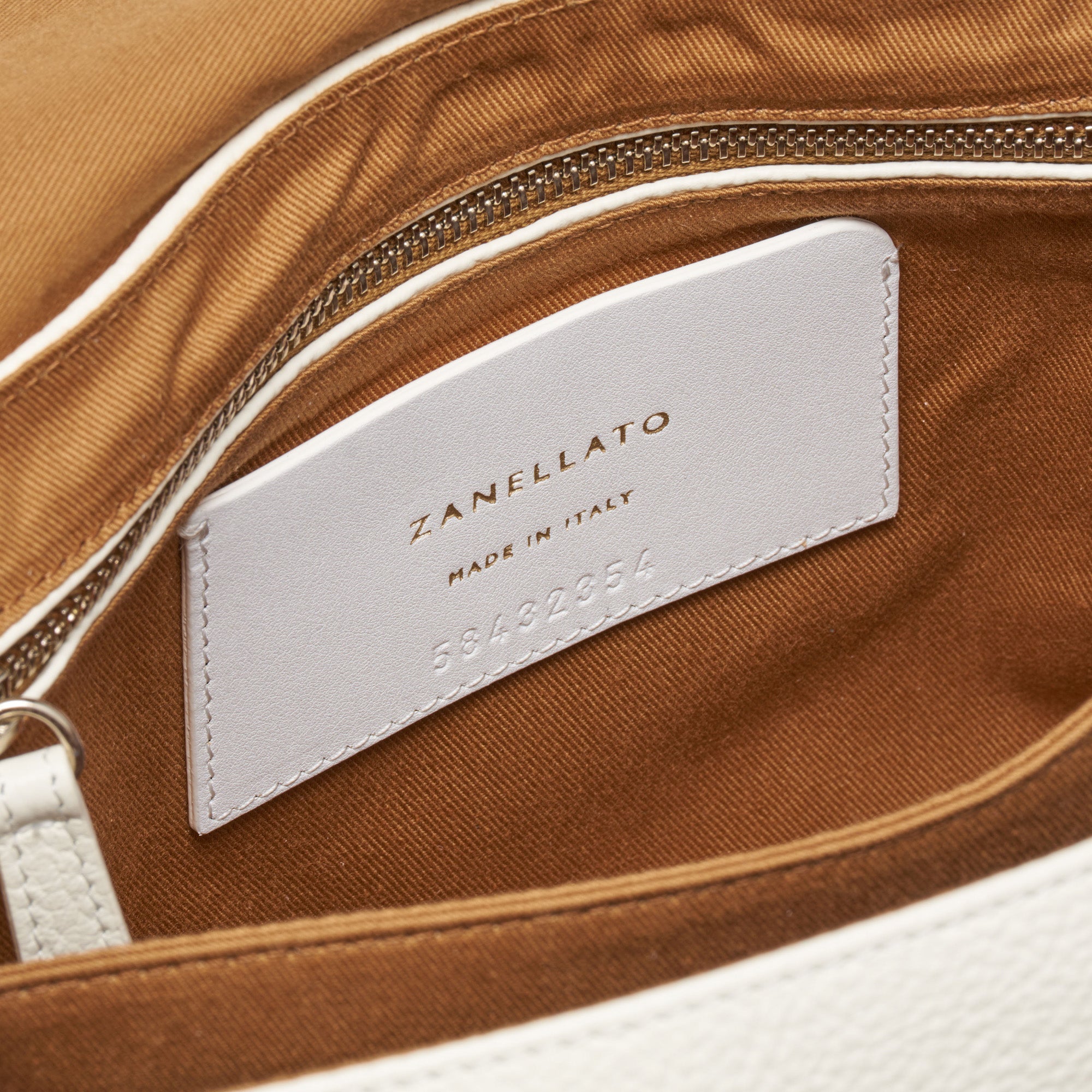 Zanellato Postina® BABY borsa bianca pelle martellata