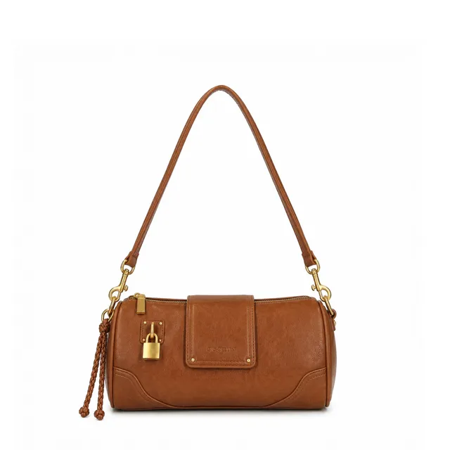 Gio Cellini MINI BAGS mini bag camel 25x13x8 cm in ecopelle