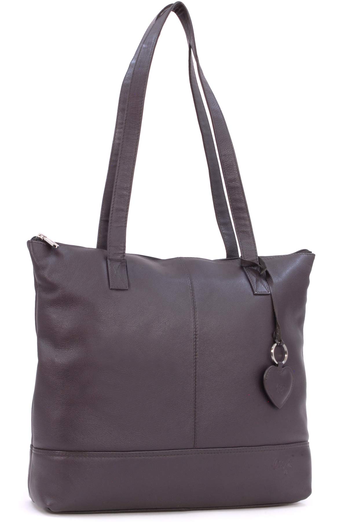 Gigi Othello Collection 9101A tote grande bordeaux in vera pelle