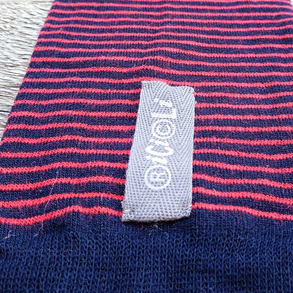 Ricicli Design Accessori Guanticalza lunghi n°03 guanti righe rosse blu