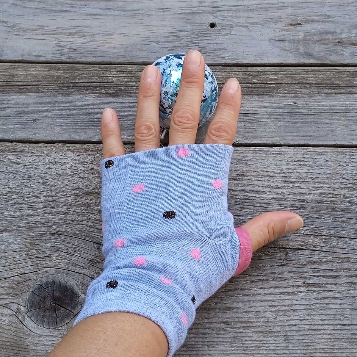 Ricicli Design Accessori Guanticalza corti n°13 grigio