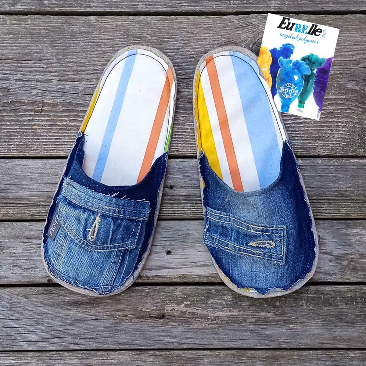 Ricicli Design Accessori Ciabatte tg.39-41 n°03 ciabatte M jeans
